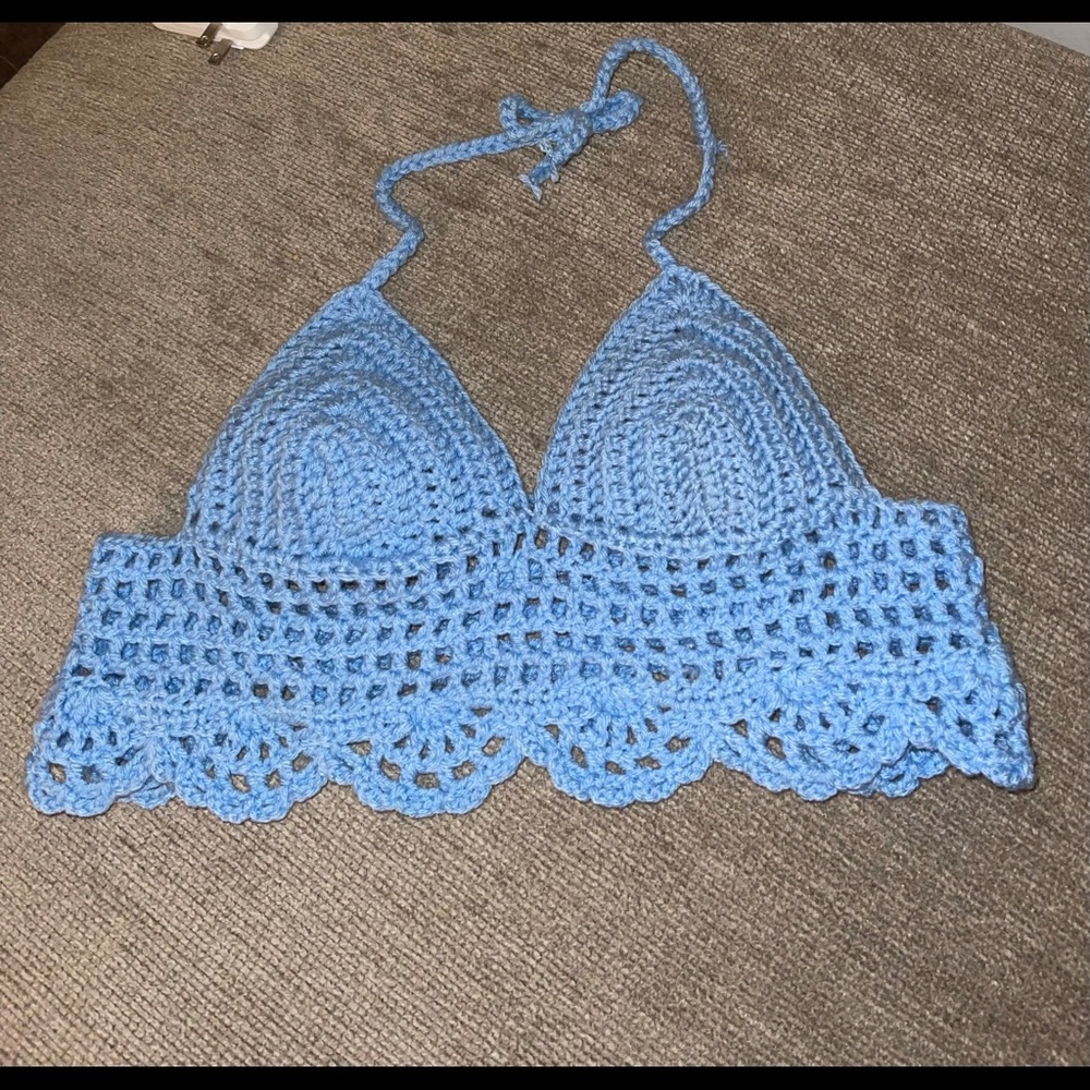 Hand crocheted bralette